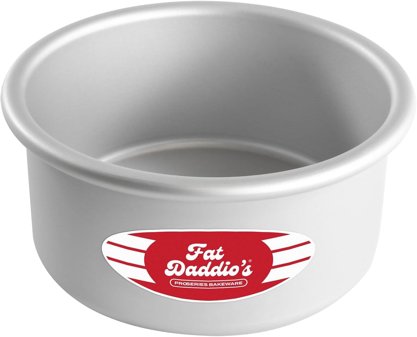 Fat Daddio's Anodized Aluminum Round Cake Pans, 2 Piece Set, 8 x 2 Inch