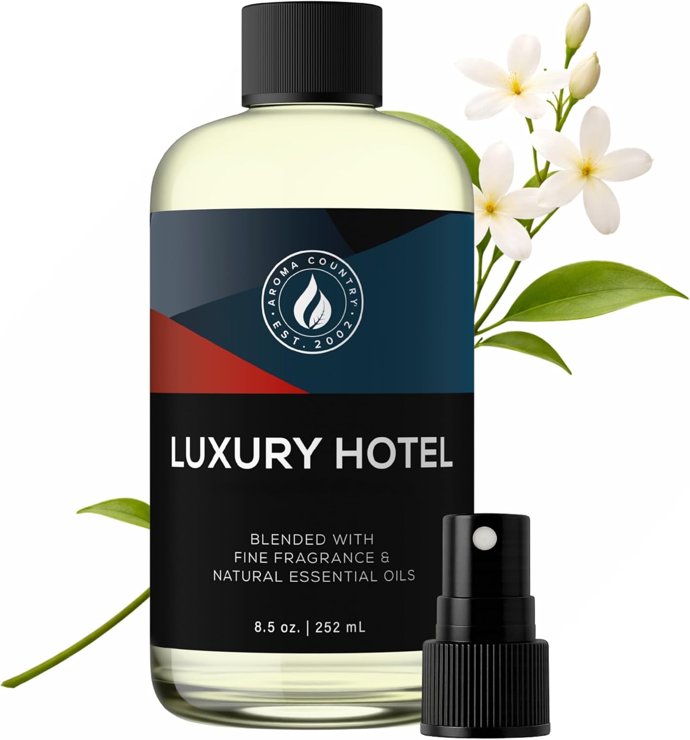 Aroma Country White Tea Diffuser Oil - Luxury Essential Oils for Diffuser Refill & Air Freshener Room Spray, Long-Lasting, Natural Home Fragrance and Hotel Scent for Diffusers & Machines (8.5 Fl Oz)
