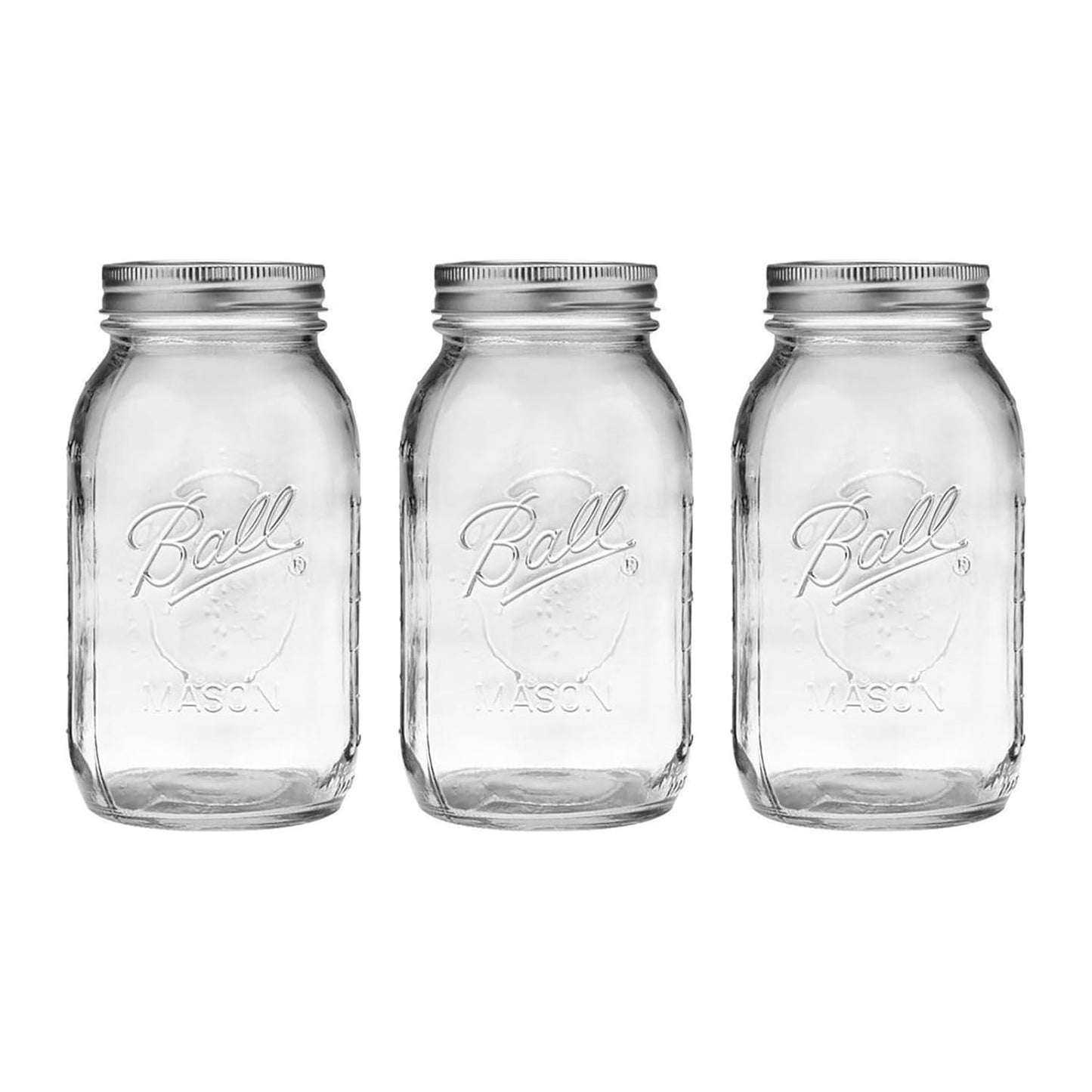 Ball Wide Mouth Pint 16-Ounce Glass Mason Jar with Lids and Bands, 12-Count