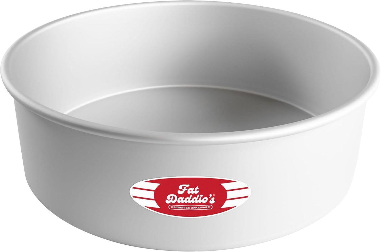 Fat Daddio's Anodized Aluminum Round Cake Pans, 2 Piece Set, 8 x 2 Inch
