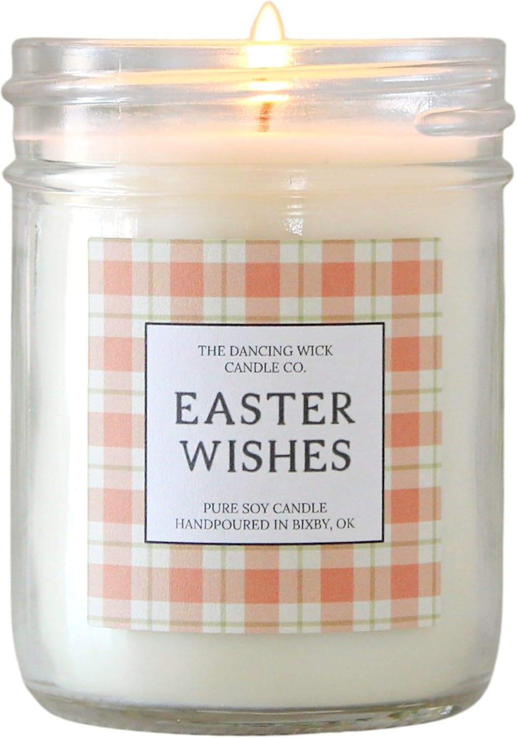 – Bunny Kisses Candle – Hand-Poured 8oz Soy Wax with Sweet Lemon, Strawberry & Vanilla – Spring, Easter, Birthday, Just Because, Gift – Made in the USA (Bunny Kisses)