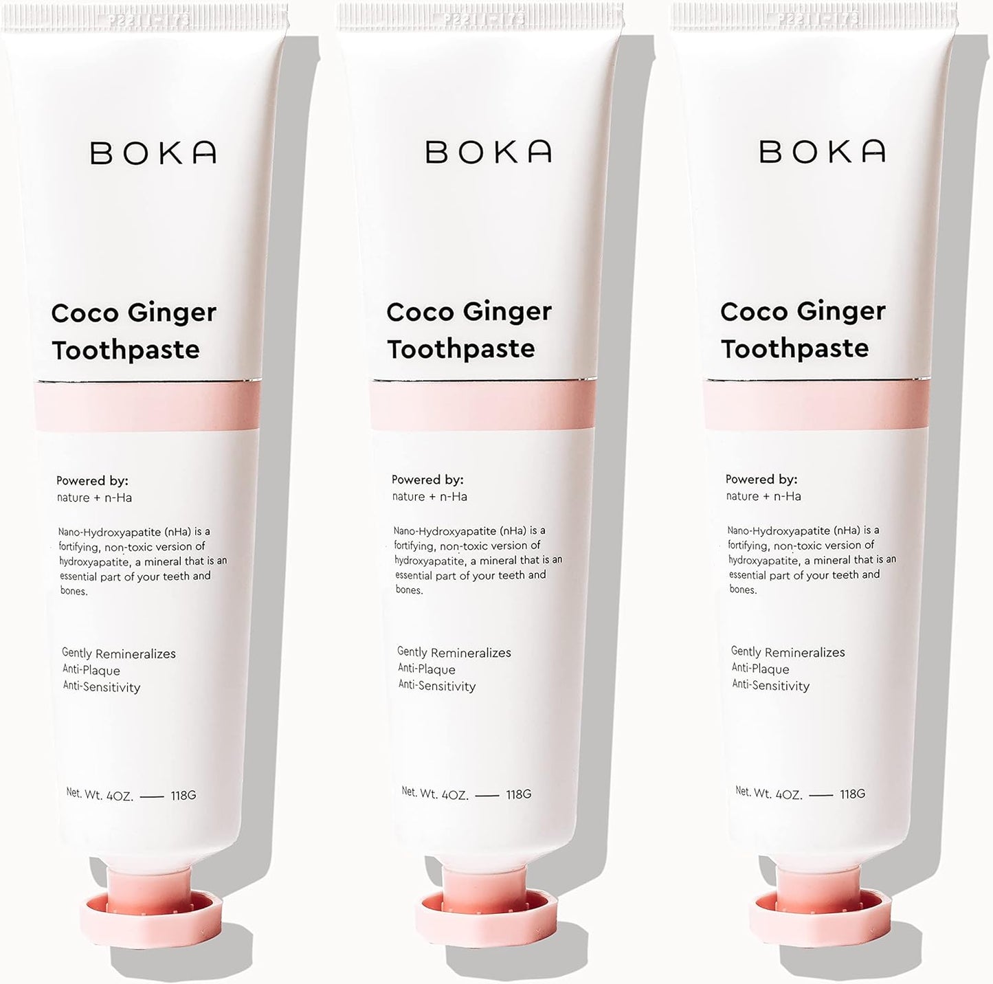 Boka Fluoride Free Toothpaste, Nano Hydroxyapatite Toothpaste, Appropriate for Sensitive Teeth - for Adult Oral Care - Ela Mint Flavor, 4 Fl Oz 1Pk US Manufactured