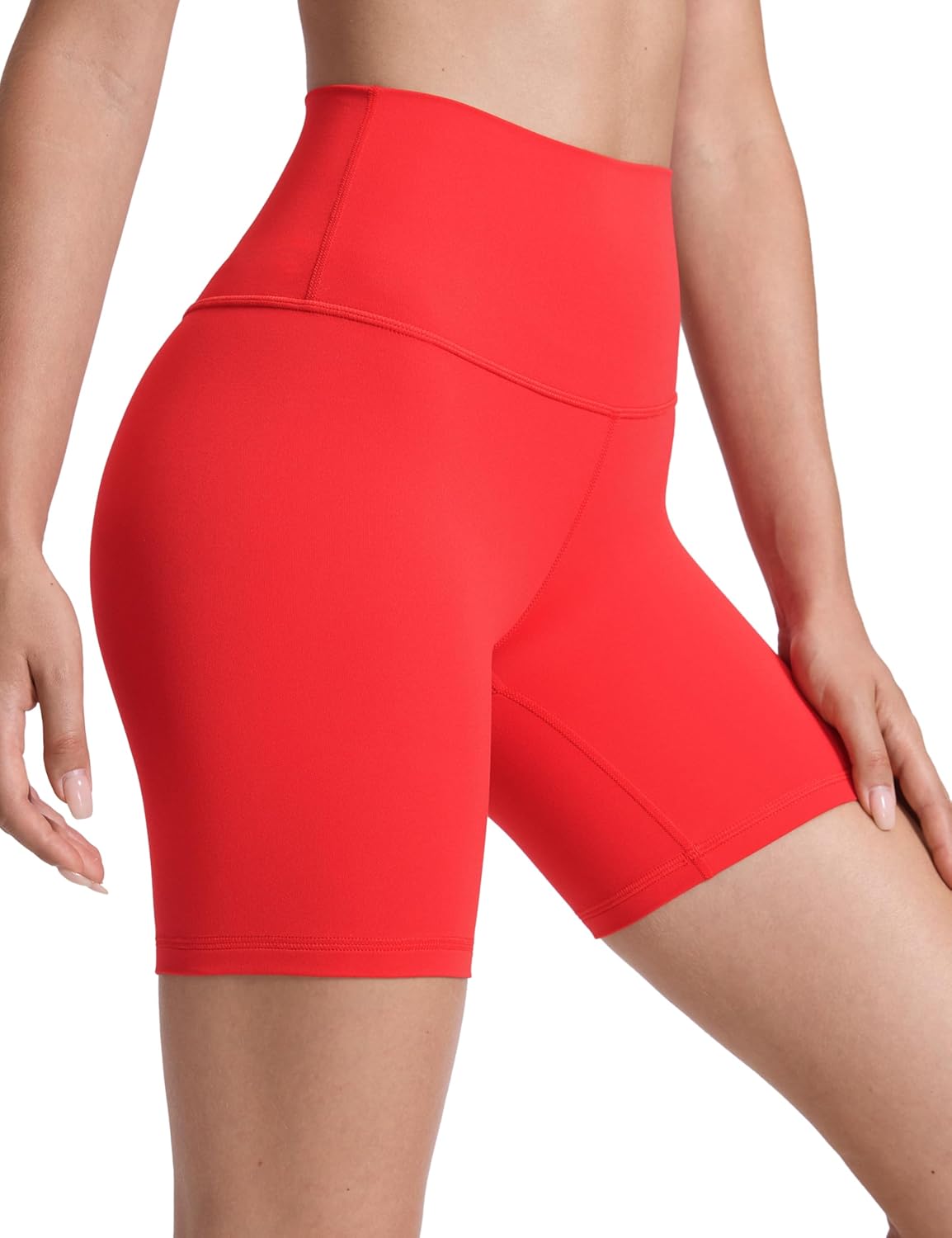 CRZ YOGA ButterLuxe Biker Shorts 6" - High Waisted Workout Running Volleyball Spandex Yoga Womens