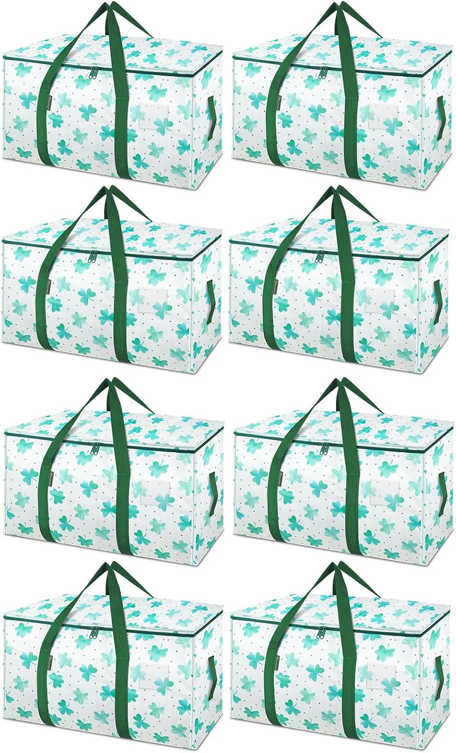 BALEINE 6-Pack Oversized Moving Bags with Reinforced Handles, Heavy-Duty Storage Tote for Clothes, Moving Supplies (Clear, 6-Pack)
