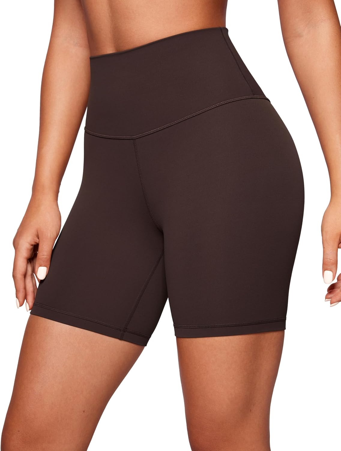 CRZ YOGA ButterLuxe Biker Shorts 6" - High Waisted Workout Running Volleyball Spandex Yoga Womens