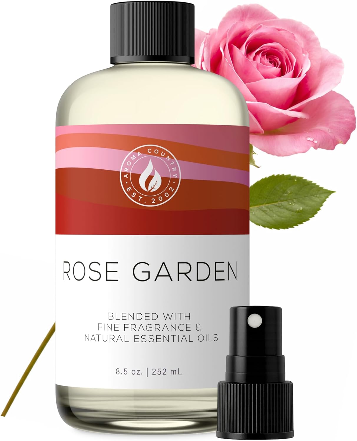 Aroma Country White Tea Diffuser Oil - Luxury Essential Oils for Diffuser Refill & Air Freshener Room Spray, Long-Lasting, Natural Home Fragrance and Hotel Scent for Diffusers & Machines (8.5 Fl Oz)