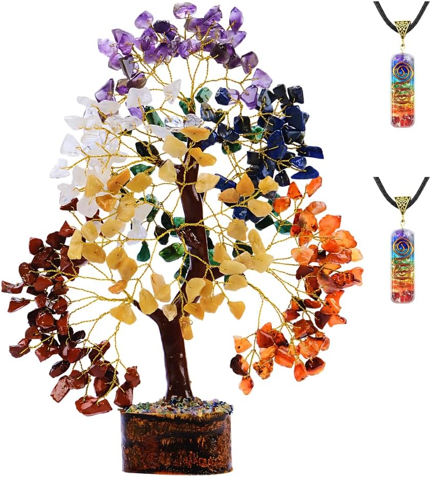 Amethyst Crystal Tree of Life - Handmade Healing Bonsai Purple Tree for Home and Office Decor, Positive Energy and Good Luck, Ideal for Christmas Decor and Birthday Gifts for Women, Men