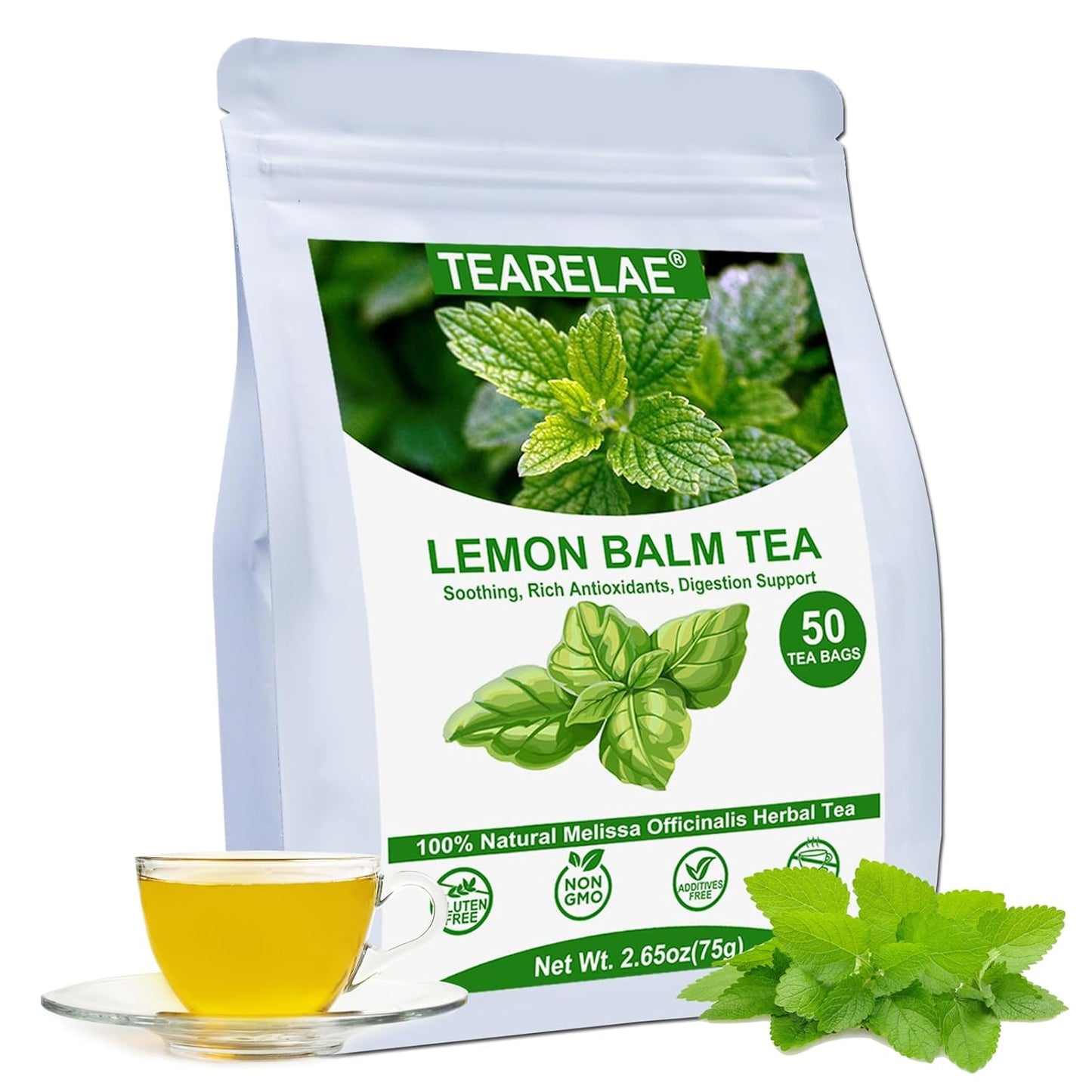 TEARELAE - Linden Tea Bags, 45 Count - Premium Natural Linden Flower & Leaf - Cut & Sifted Te de Tilo - Caffeine-free - Non-GMO - Soothing Herbal Tea for Evening Relaxation