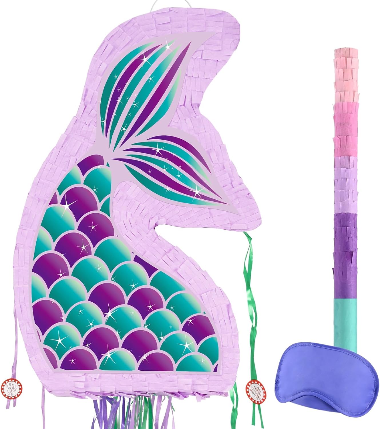WERNNSAI Easter Bunny Piñata - Easter Rabbit Piñata Spring Pinata with Blindfold and Stick for Birthday Party Decoration Baby Shower School Activities Game Spring Party Game