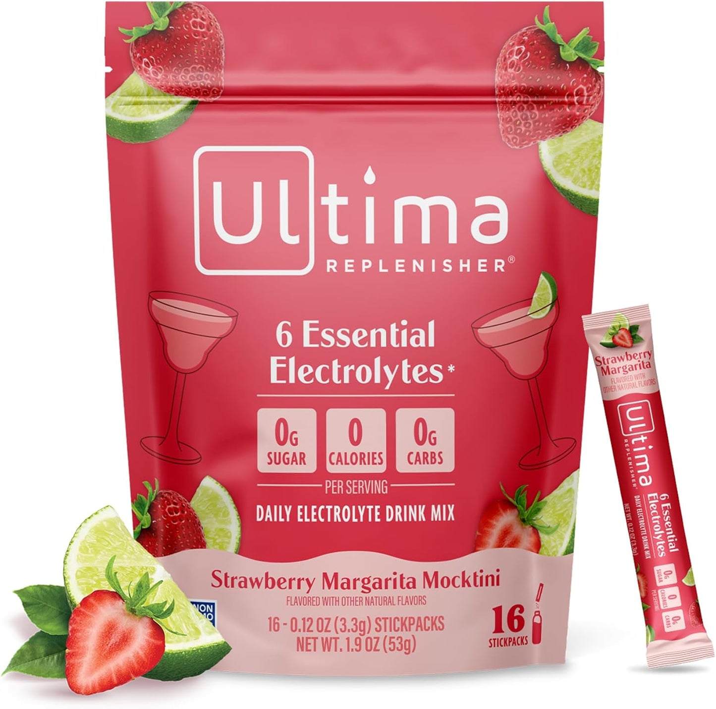 Ultima Replenisher Daily Electrolyte Powder – Original Variety Pack, 20 Stickpacks – Zero Sugar Hydration Packets with 6 Electrolytes and Minerals – Sugar Free, Plant Based & Keto Friendly Drink Mix