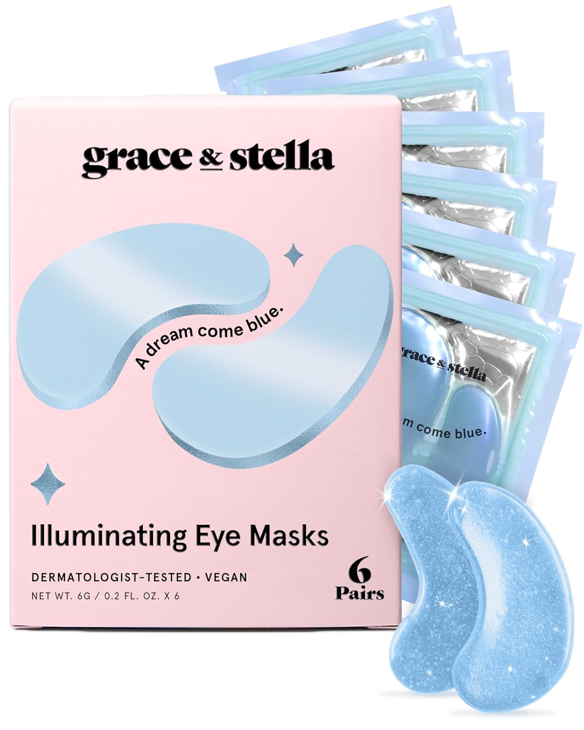 grace & stella Award Winning Under Eye Mask - Birthday Gifts for Women - Gel Eye Patches for Dark Circles, Puffy Eyes, Undereye Bags - Gifts for Mom - Travel Essentials - Vegan (24 Pairs, Gold)