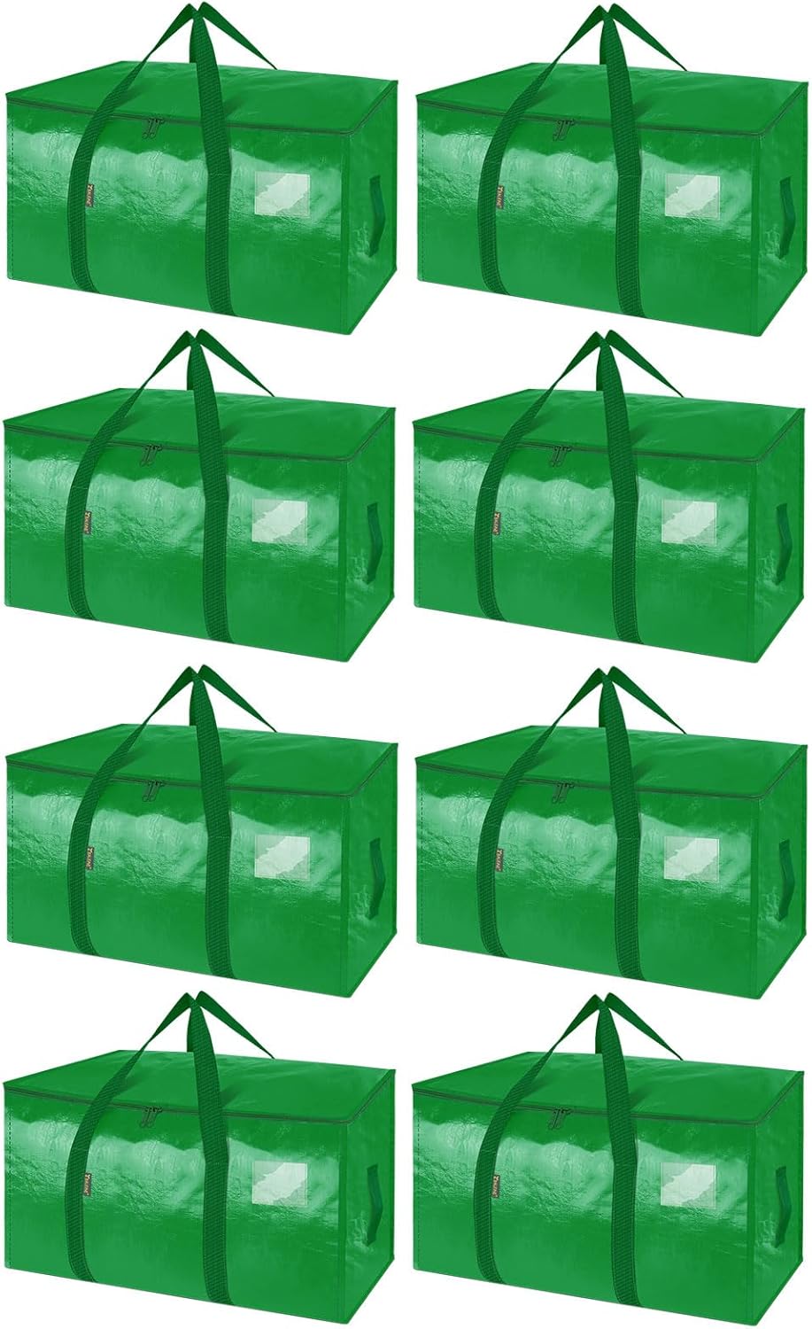 BALEINE 6-Pack Oversized Moving Bags with Reinforced Handles, Heavy-Duty Storage Tote for Clothes, Moving Supplies (Clear, 6-Pack)