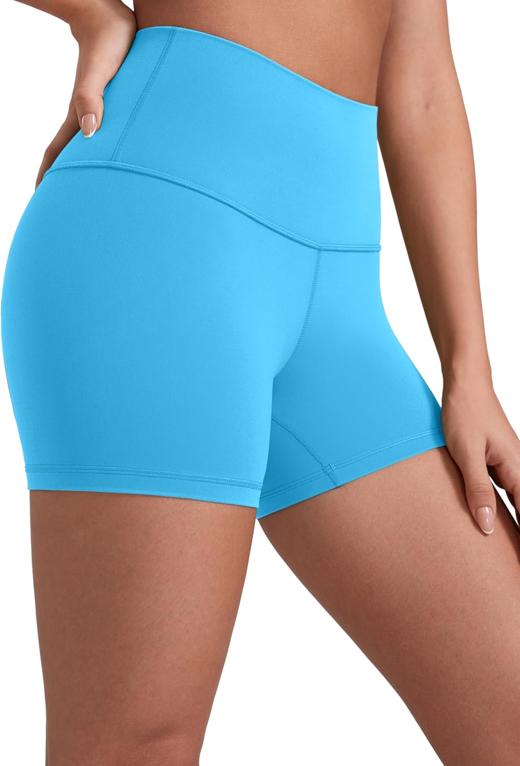 CRZ YOGA Butterluxe Biker Shorts 4'' - High Waisted Booty Workout Volleyball Yoga Womens Spandex