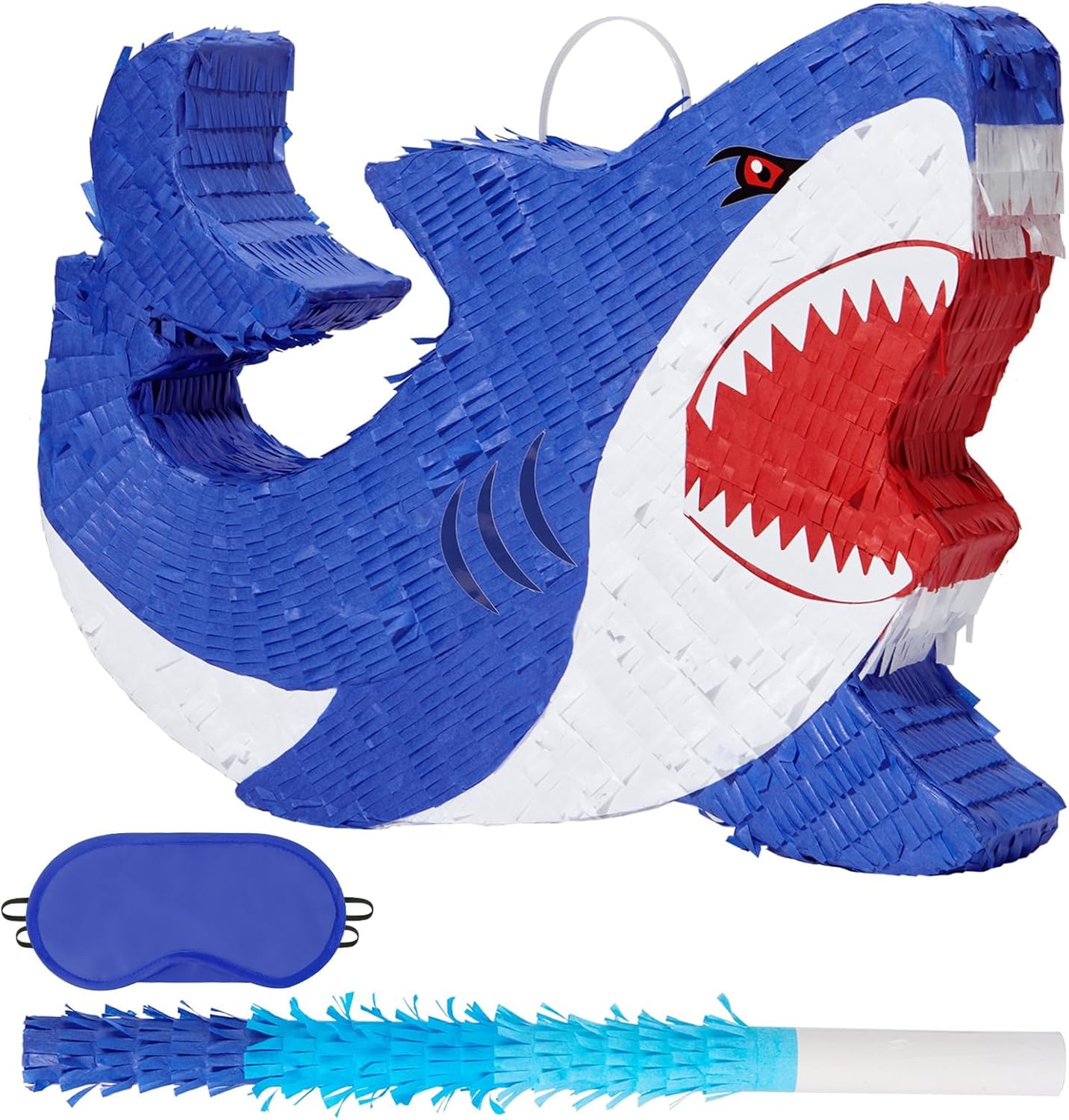 WERNNSAI Easter Bunny Piñata - Easter Rabbit Piñata Spring Pinata with Blindfold and Stick for Birthday Party Decoration Baby Shower School Activities Game Spring Party Game
