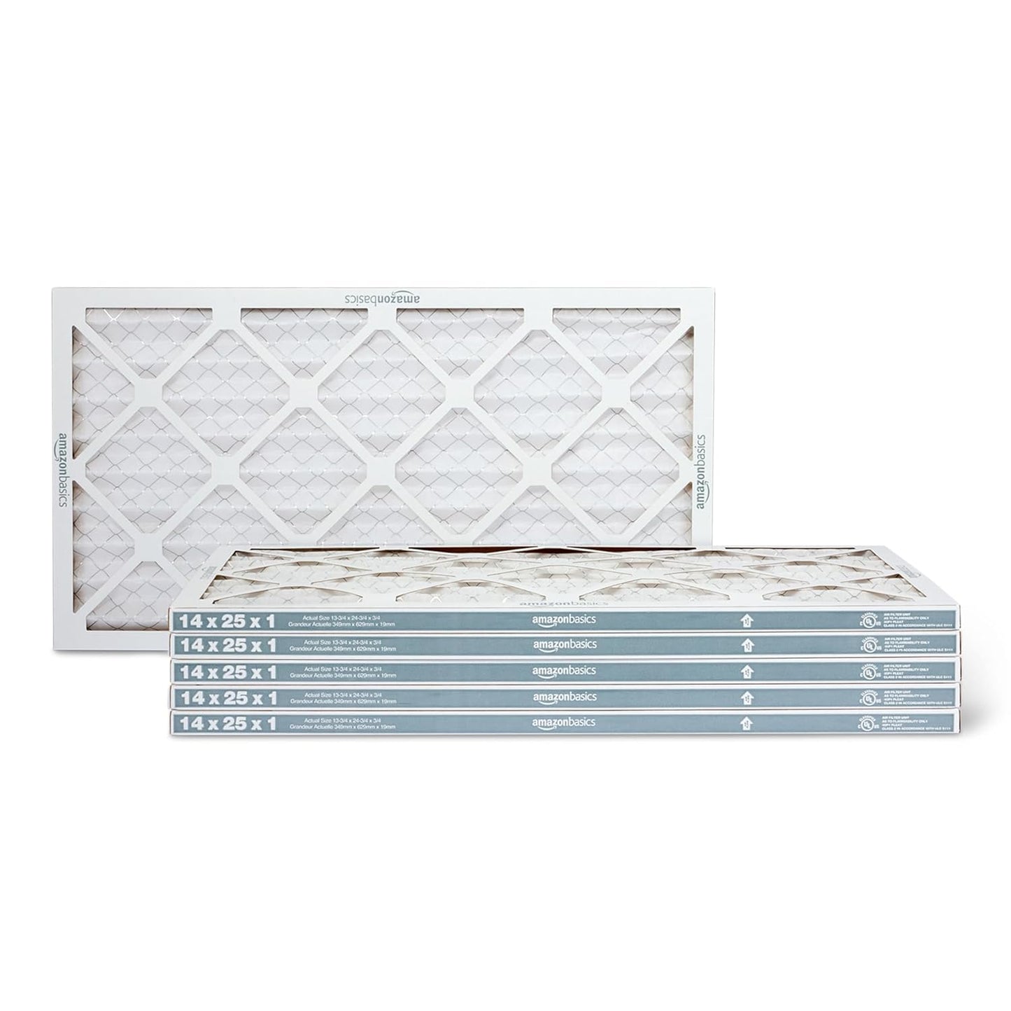 Amazon Basics 20x20x1 Air Filter 6-Pack, MERV 11 AC Furnace Filters, Dust, Pet, Allergy Control, Electrostatic (Actual Size: 19.75 x 19.75 x .75)