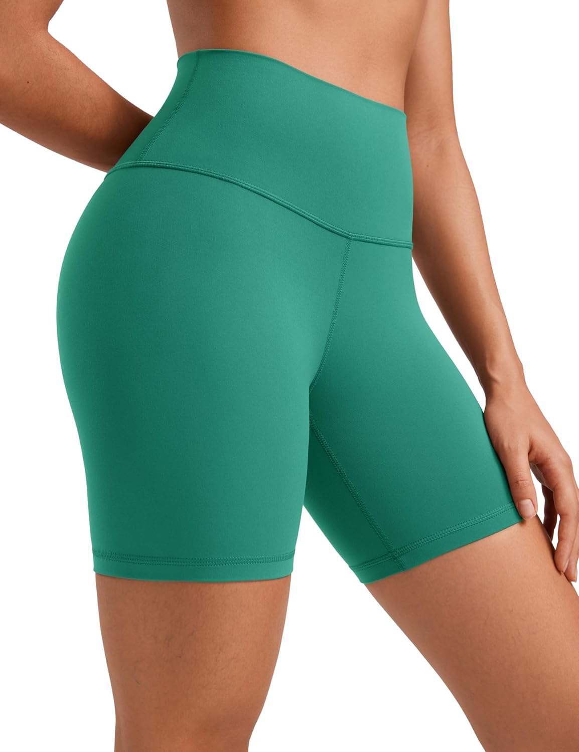CRZ YOGA ButterLuxe Biker Shorts 6" - High Waisted Workout Running Volleyball Spandex Yoga Womens