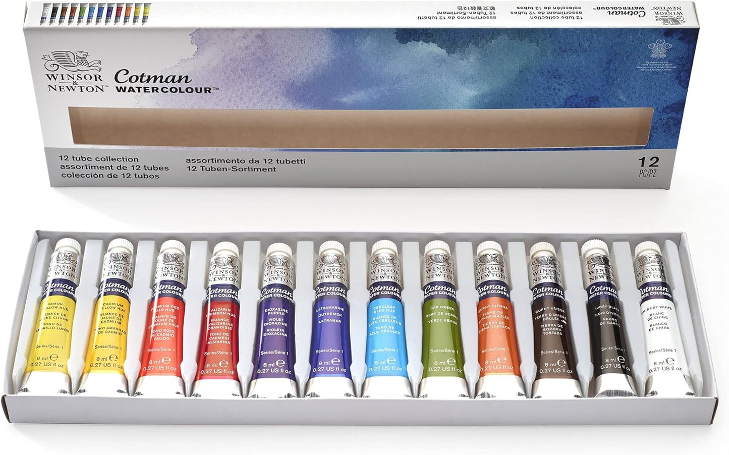 Winsor & Newton Cotman Watercolor Paint Set, 20 Colors, 5ml (0.17-oz) Tubes
