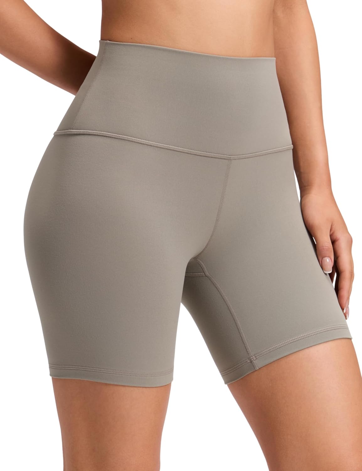 CRZ YOGA ButterLuxe Biker Shorts 6" - High Waisted Workout Running Volleyball Spandex Yoga Womens