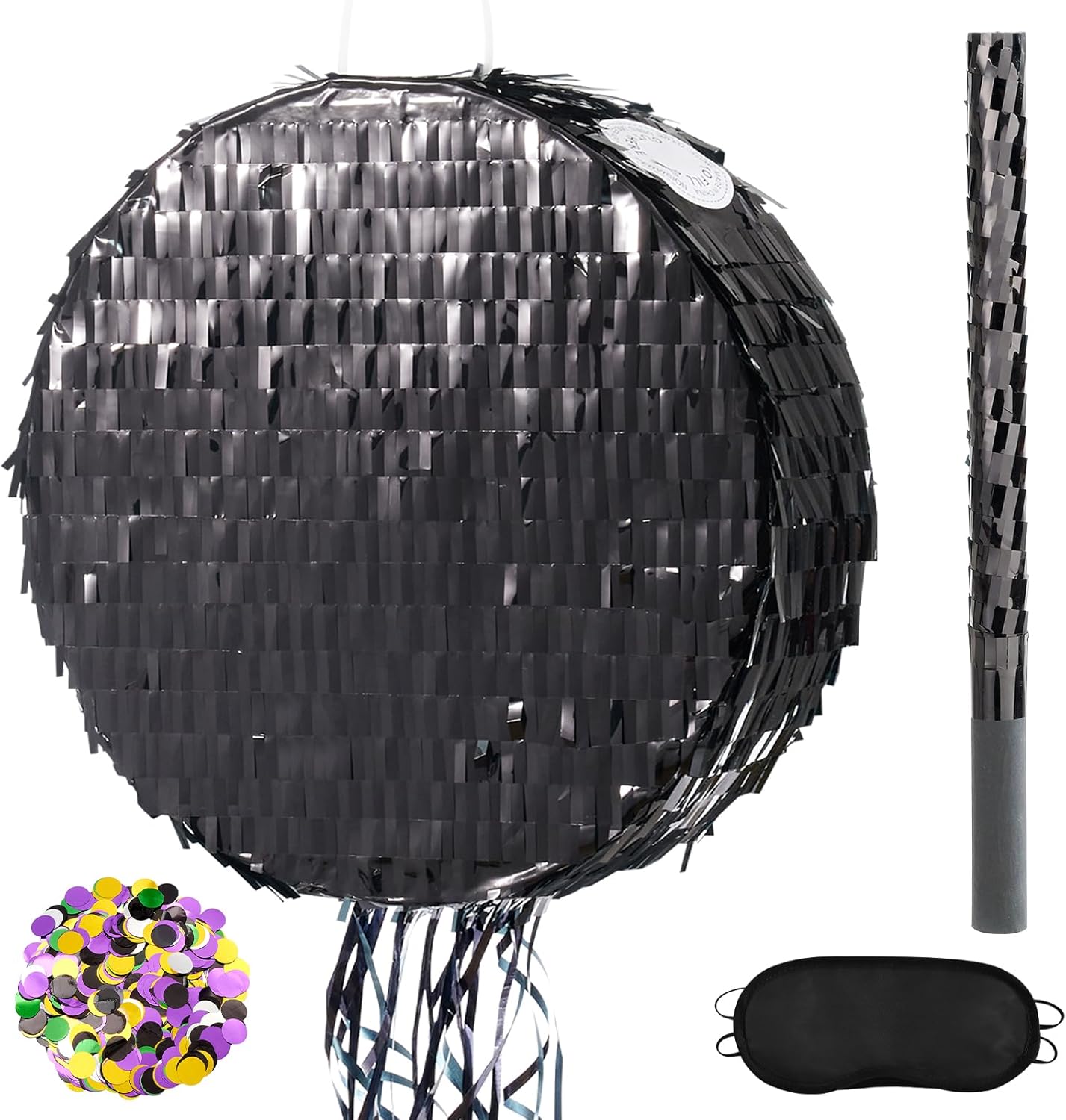 WERNNSAI Easter Bunny Piñata - Easter Rabbit Piñata Spring Pinata with Blindfold and Stick for Birthday Party Decoration Baby Shower School Activities Game Spring Party Game