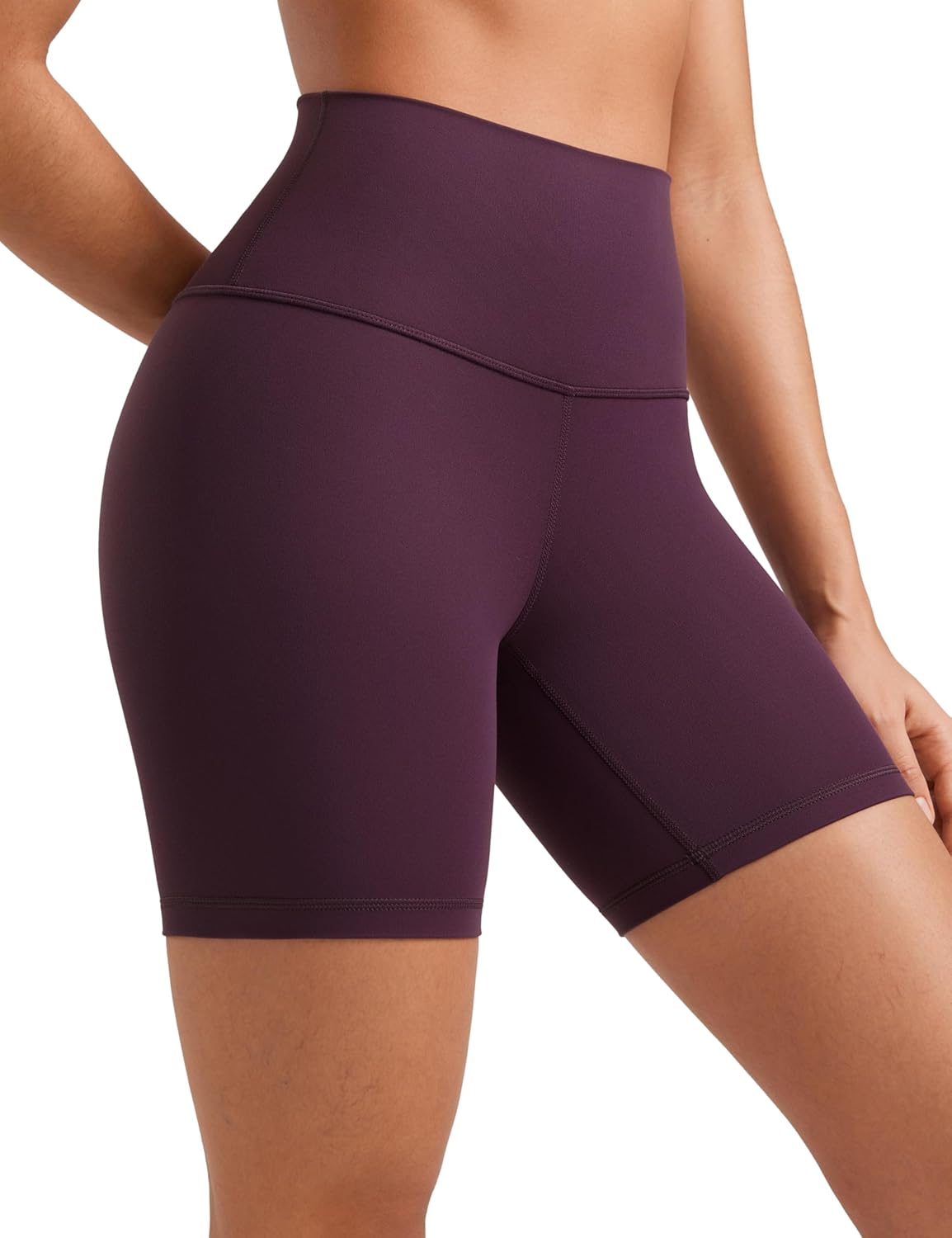 CRZ YOGA ButterLuxe Biker Shorts 6" - High Waisted Workout Running Volleyball Spandex Yoga Womens