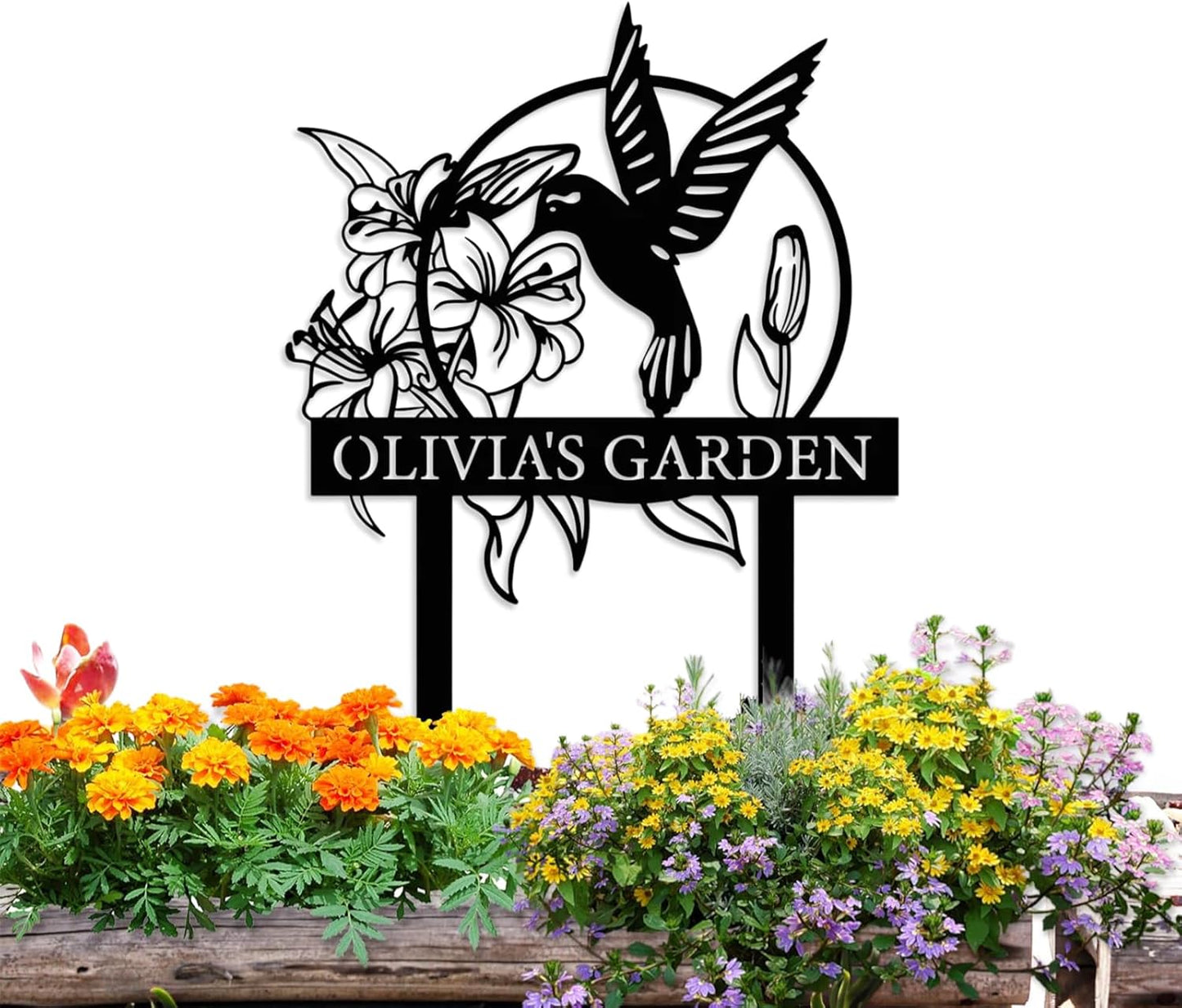 Metal Signs Customized | Personalized Garden Stake Metal Sign | Custom Metal Garden Sign | Personalized Garden Name Sign | Custom Sign Outdoor Metal | Gardening Decor Gifts for Gardeners
