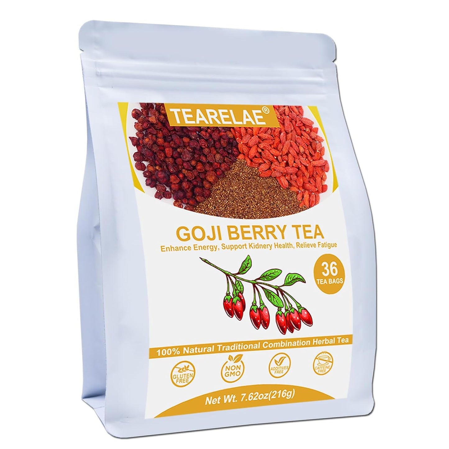 TEARELAE - Linden Tea Bags, 45 Count - Premium Natural Linden Flower & Leaf - Cut & Sifted Te de Tilo - Caffeine-free - Non-GMO - Soothing Herbal Tea for Evening Relaxation