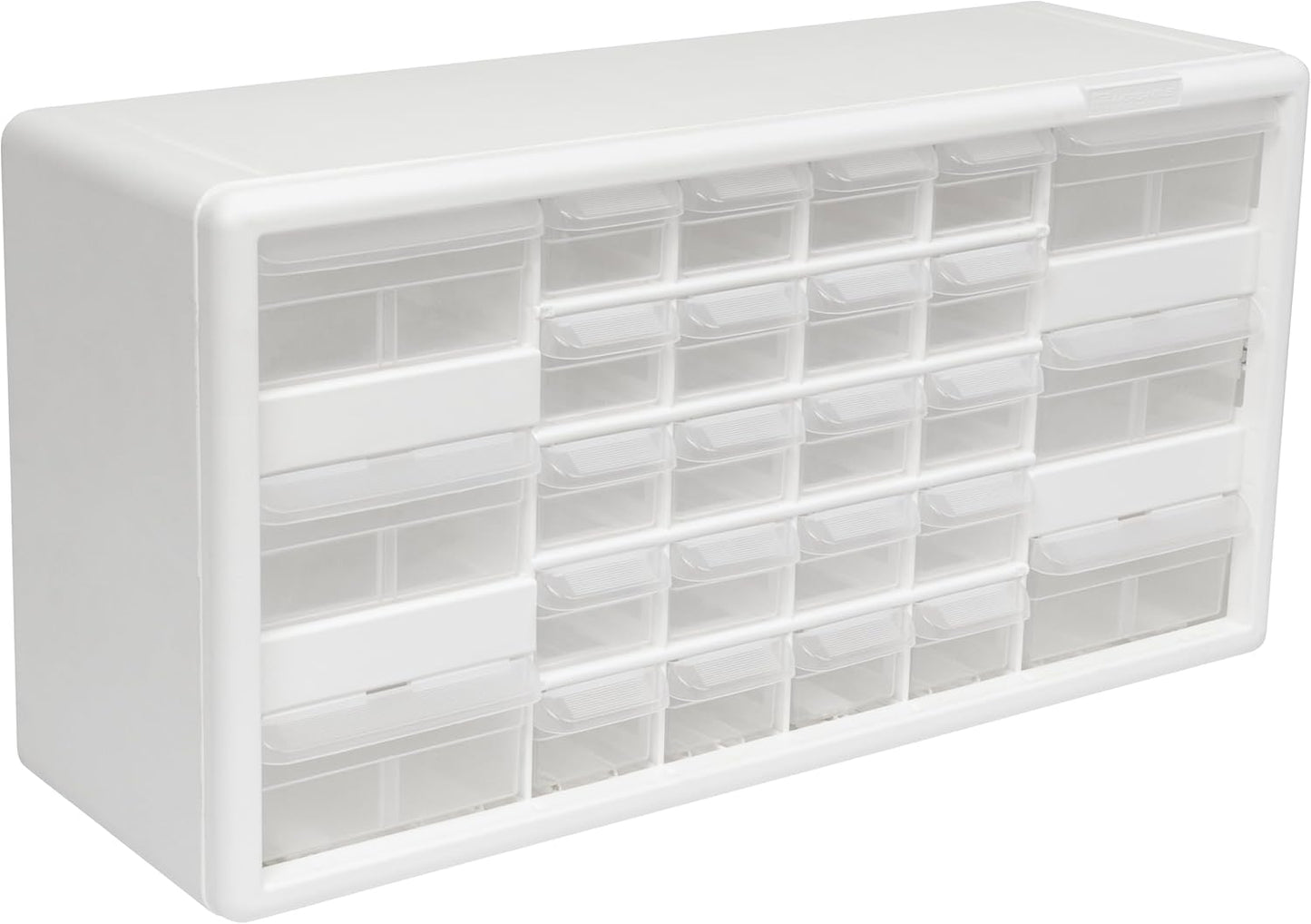 Akro-Mils 44-Drawer Plastic Drawer Storage Cabinet for Garage Organization, Bead Organizer, Building Bricks Storage, Teacher Toolbox, Makeup Organizer, 20" W x 6" D x 16" H, 10144 Black