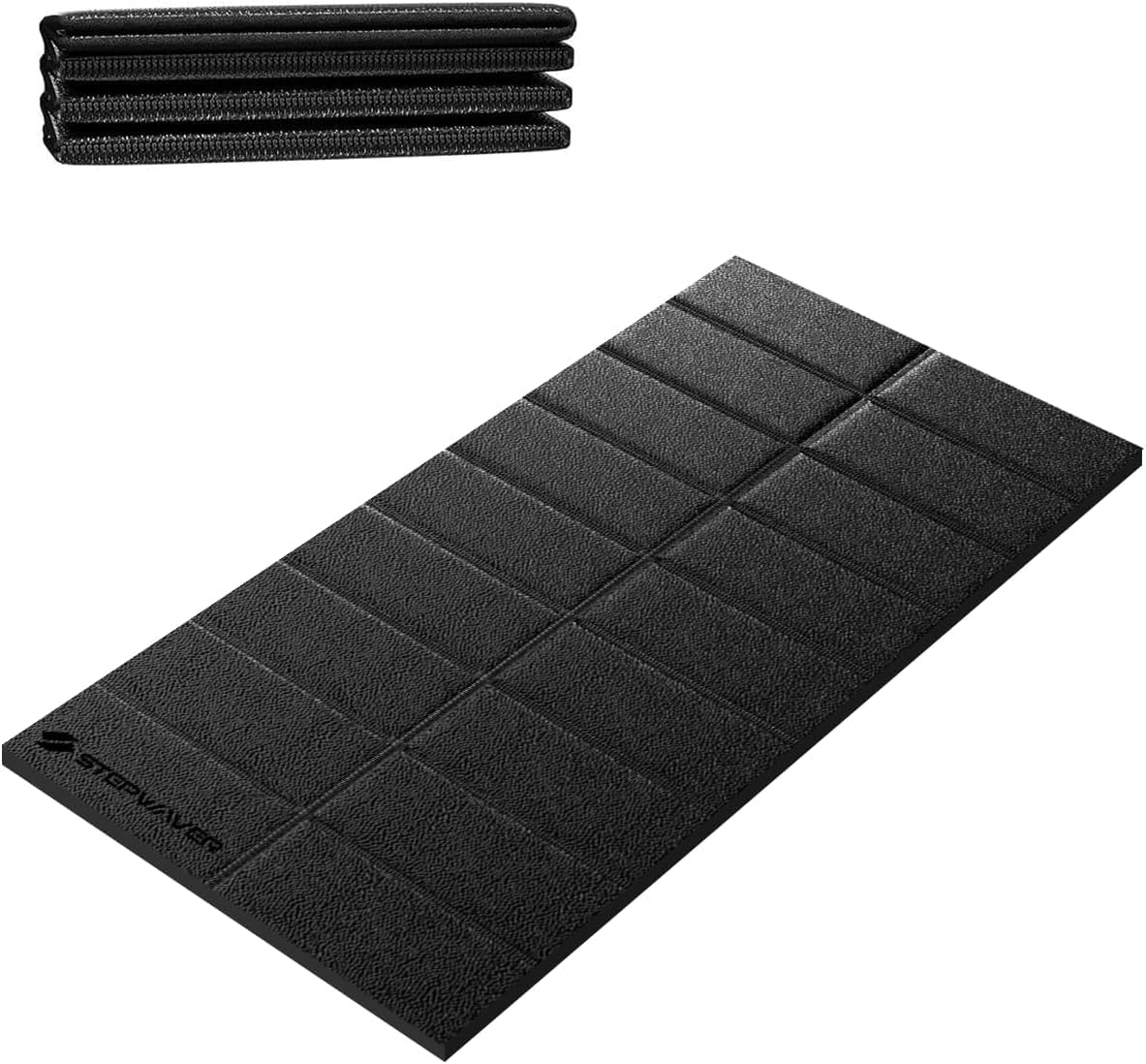 Walking Pad Mat for Carpet, Treamill Mat for Hardwood Floors, High Density, 1/4 Thickness, Folable, Floor Protection for Bike, Elliptical, Treadmill
