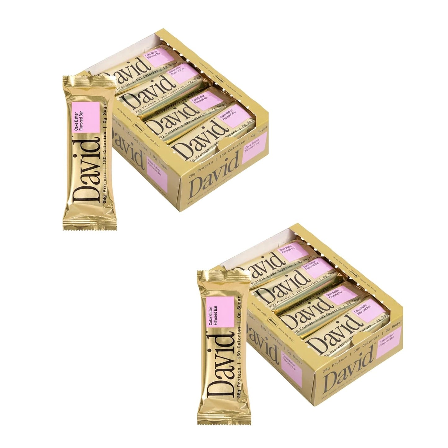 David High Protein Bars - 0g of Sugar, Low Carb, Gluten Free - 28g of Protein, 150 Calories - On-The-Go Snack - Peanut Butter Chocolate Chunk Flavor, Pack of 12