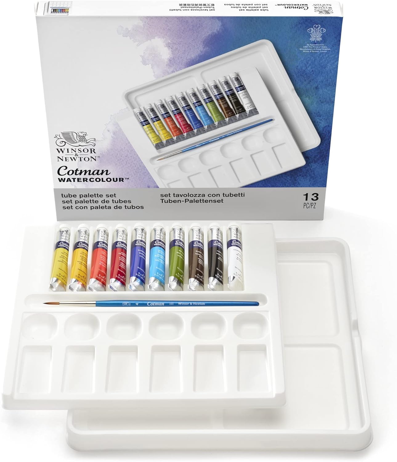 Winsor & Newton Cotman Watercolor Paint Set, 20 Colors, 5ml (0.17-oz) Tubes