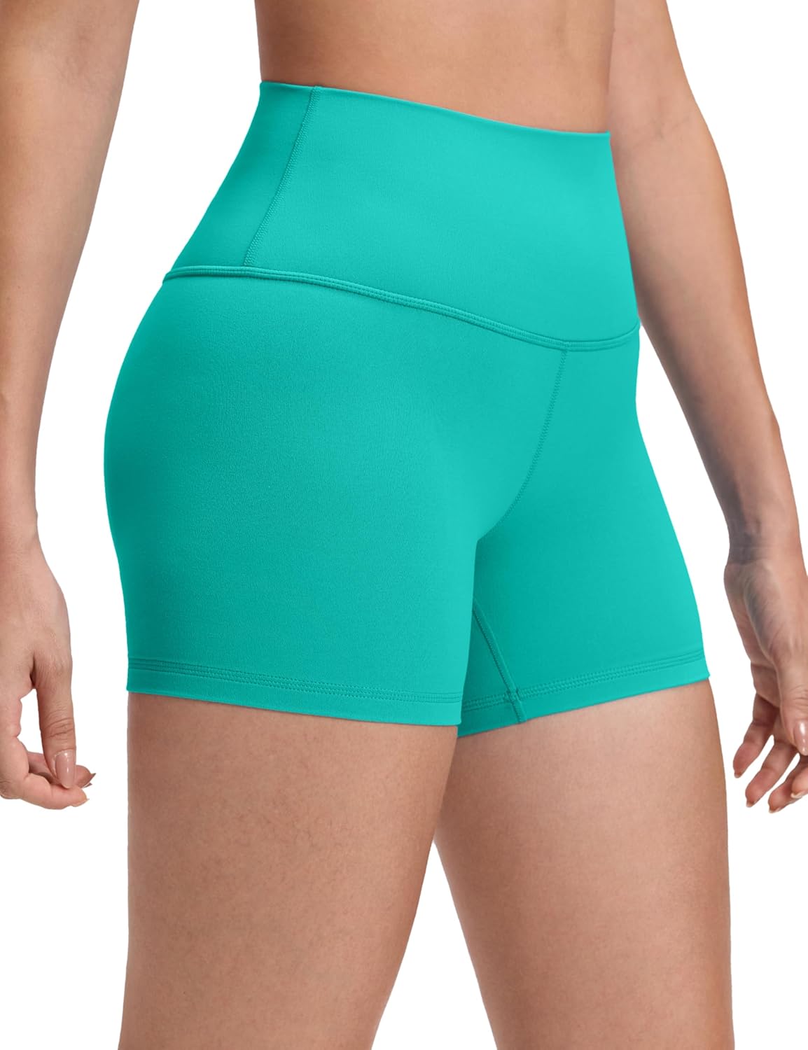 CRZ YOGA Butterluxe Biker Shorts 4'' - High Waisted Booty Workout Volleyball Yoga Womens Spandex