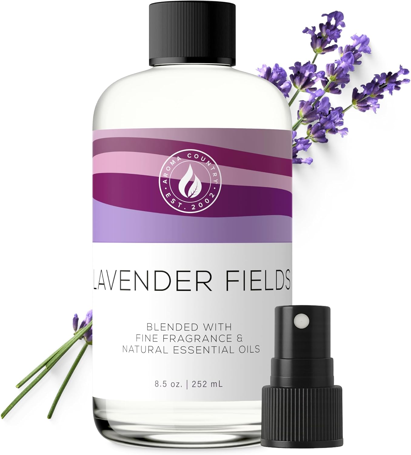 Aroma Country White Tea Diffuser Oil - Luxury Essential Oils for Diffuser Refill & Air Freshener Room Spray, Long-Lasting, Natural Home Fragrance and Hotel Scent for Diffusers & Machines (8.5 Fl Oz)
