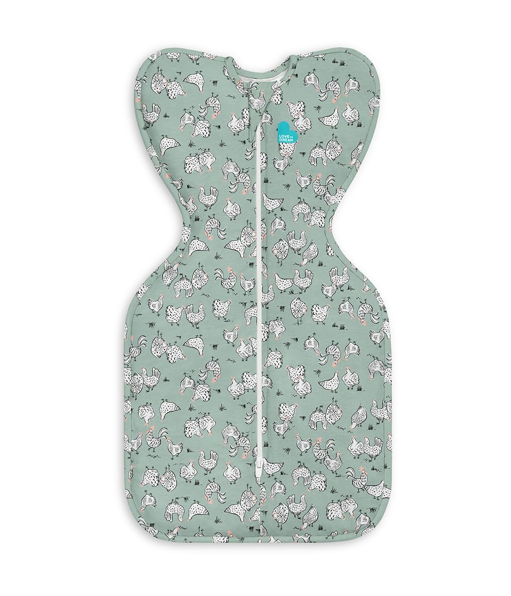 Love to Dream Swaddle UP, Baby Sleep Sack, Self-Soothing Swaddles for Newborns, Improves Sleep, Snug Fit Helps Calm Startle Reflex, New Born Essentials for Baby, Small 8-13lbs, Gray