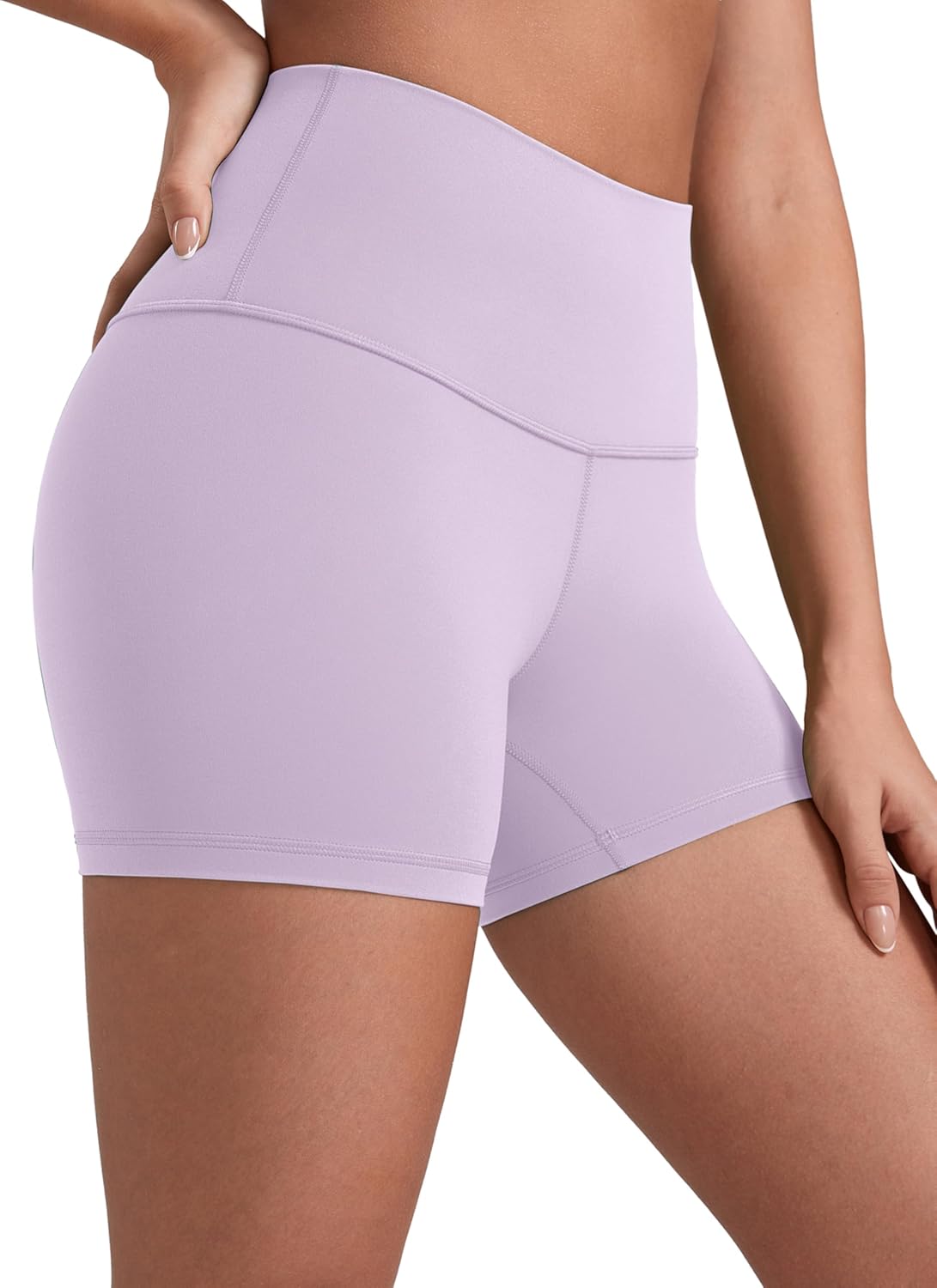 CRZ YOGA Butterluxe Biker Shorts 4'' - High Waisted Booty Workout Volleyball Yoga Womens Spandex