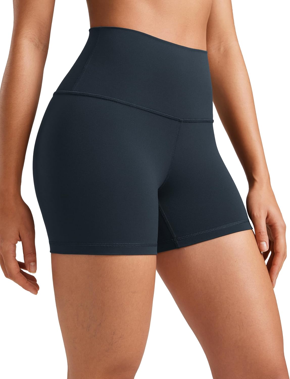 CRZ YOGA Butterluxe Biker Shorts 4'' - High Waisted Booty Workout Volleyball Yoga Womens Spandex