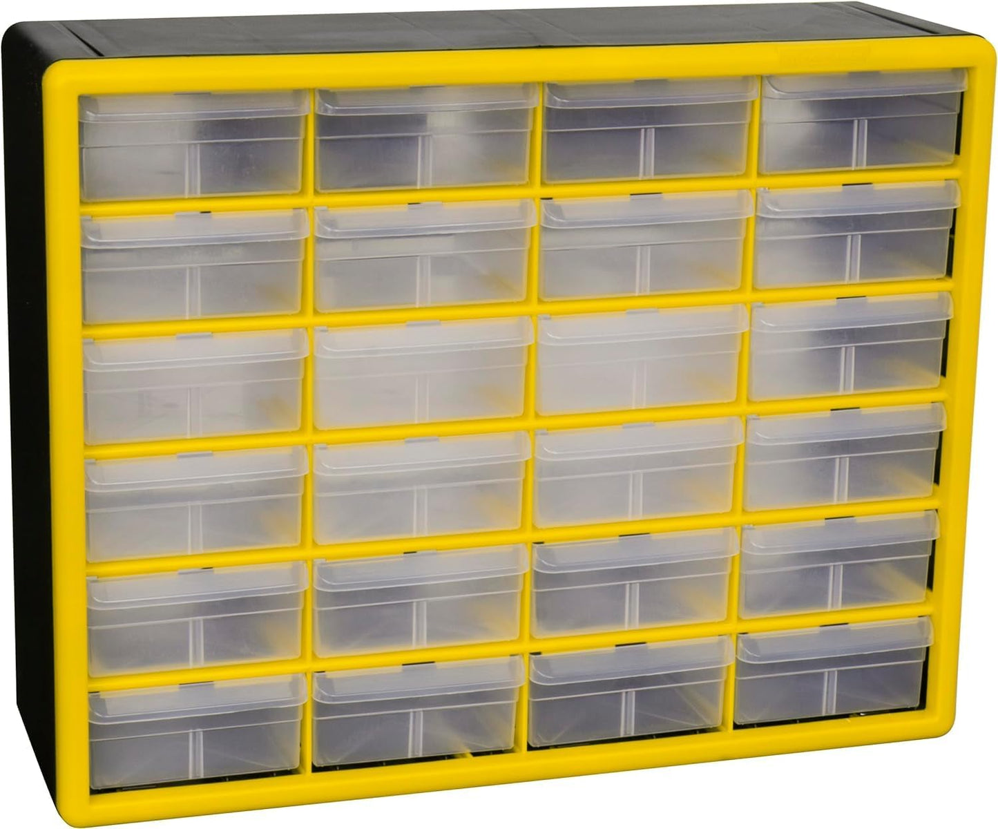 Akro-Mils 44-Drawer Plastic Drawer Storage Cabinet for Garage Organization, Bead Organizer, Building Bricks Storage, Teacher Toolbox, Makeup Organizer, 20" W x 6" D x 16" H, 10144 Black