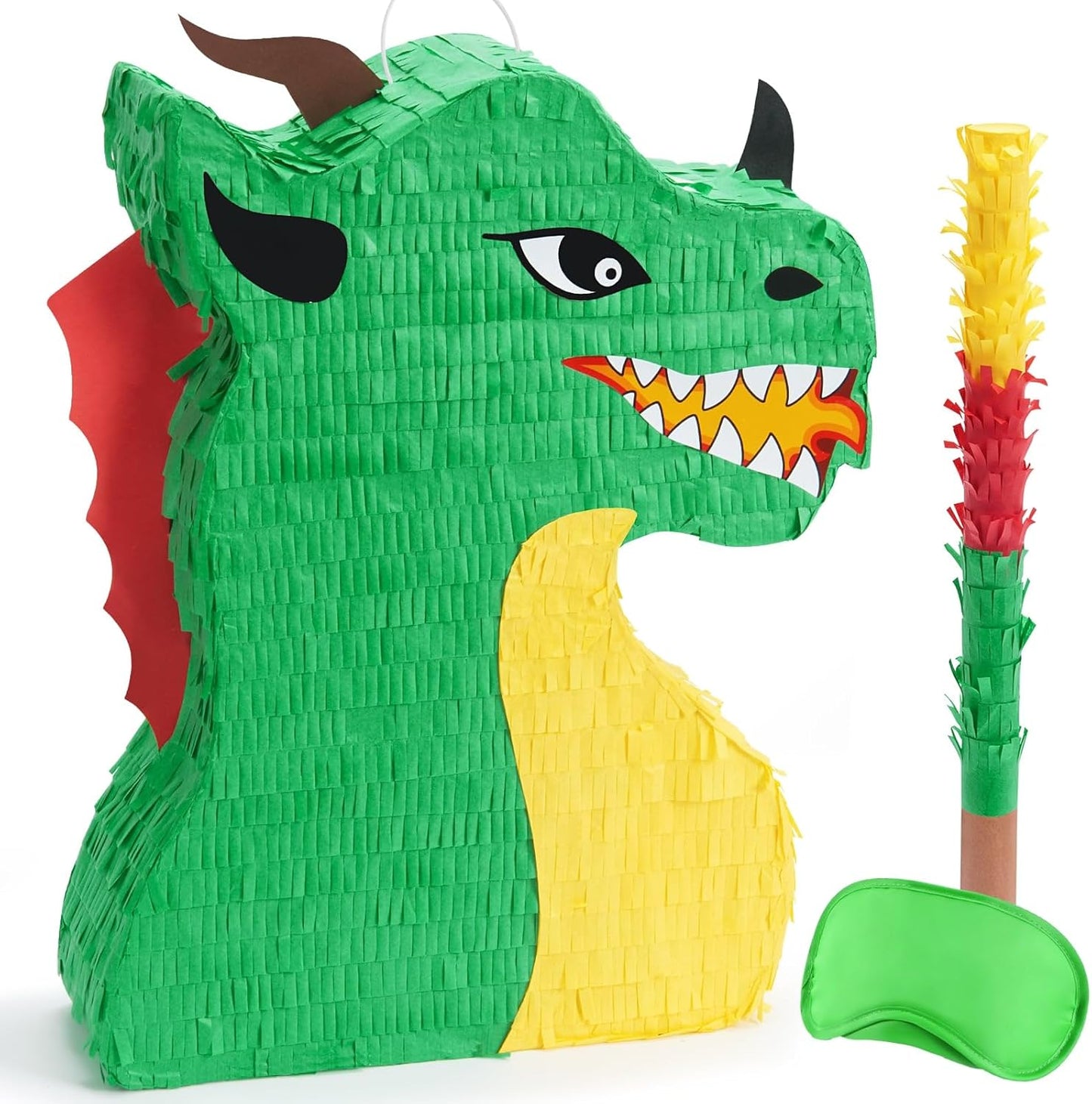WERNNSAI Easter Bunny Piñata - Easter Rabbit Piñata Spring Pinata with Blindfold and Stick for Birthday Party Decoration Baby Shower School Activities Game Spring Party Game