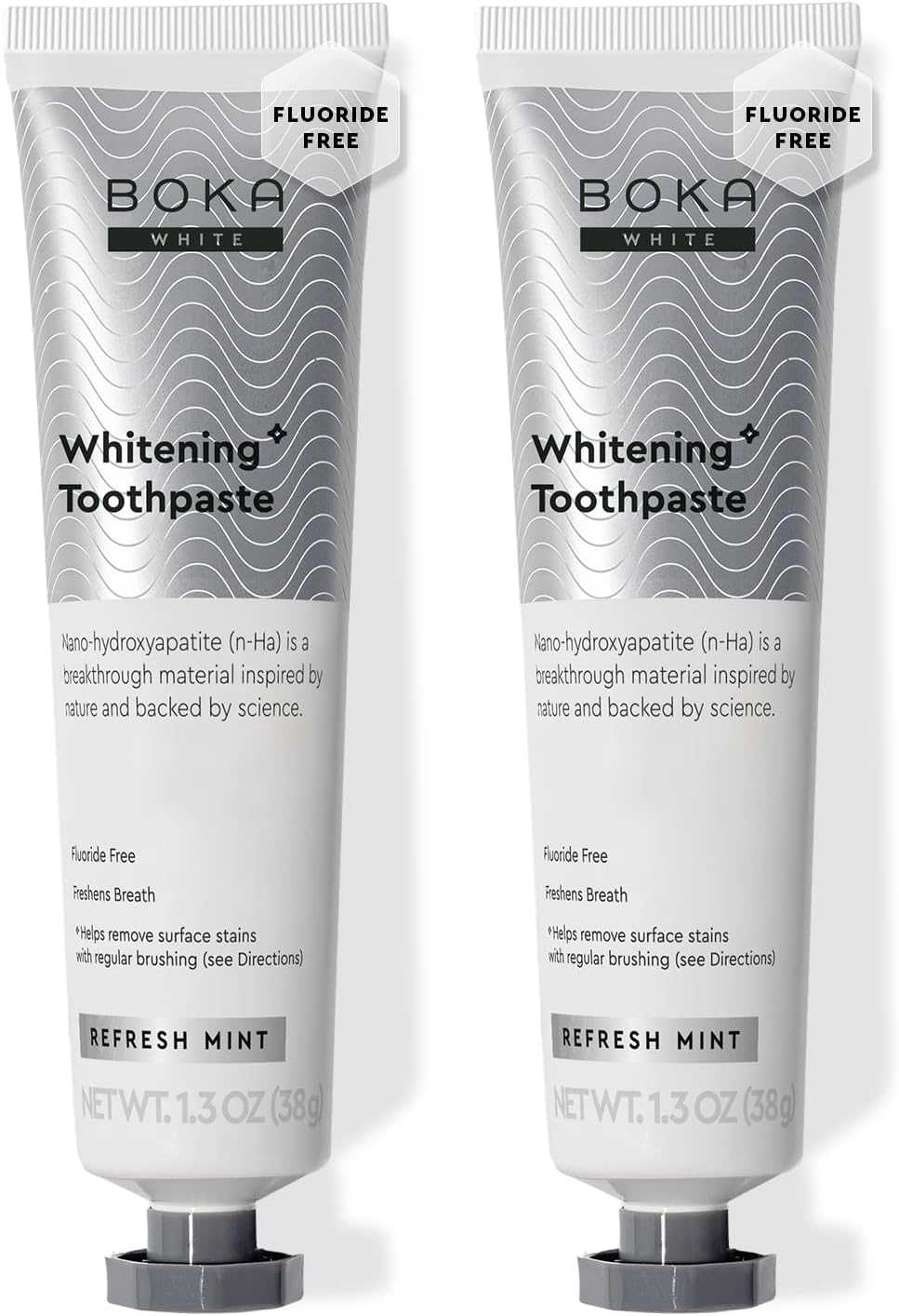 Boka Fluoride Free Toothpaste, Nano Hydroxyapatite Toothpaste, Appropriate for Sensitive Teeth - for Adult Oral Care - Ela Mint Flavor, 4 Fl Oz 1Pk US Manufactured