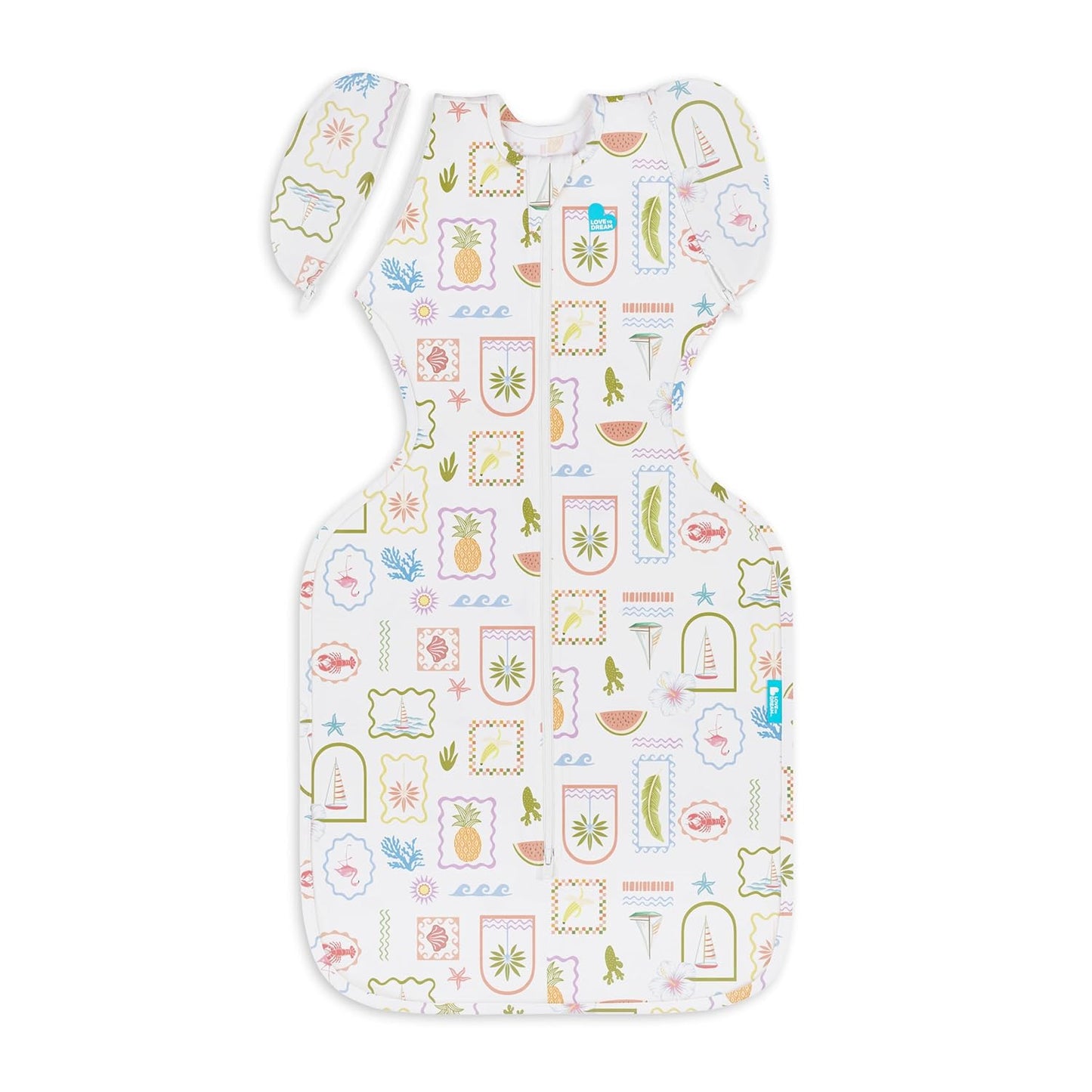 Love to Dream Swaddle UP, Baby Sleep Sack, Self-Soothing Swaddles for Newborns, Improves Sleep, Snug Fit Helps Calm Startle Reflex, New Born Essentials for Baby, Small 8-13lbs, Gray