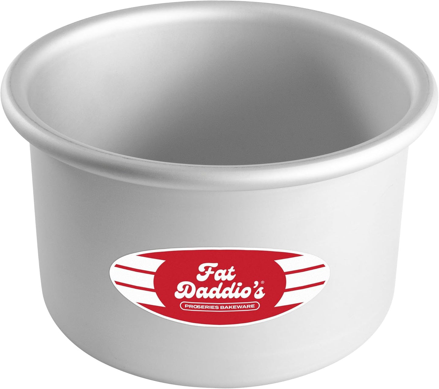 Fat Daddio's Anodized Aluminum Round Cake Pans, 2 Piece Set, 8 x 2 Inch