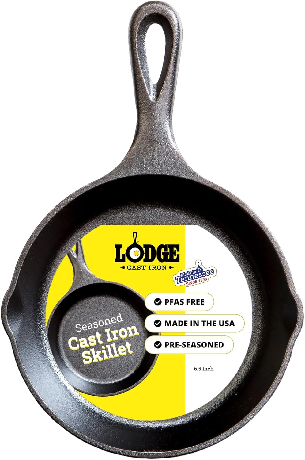 Lodge Seasoned Cast Iron Skillet - Quality Frying Pan for the Stove, Oven, Grill & Campfire - Includes Silicone Hot Handle Holder - Non-Toxic, Nonstick & Long-Lasting - 12 Inches