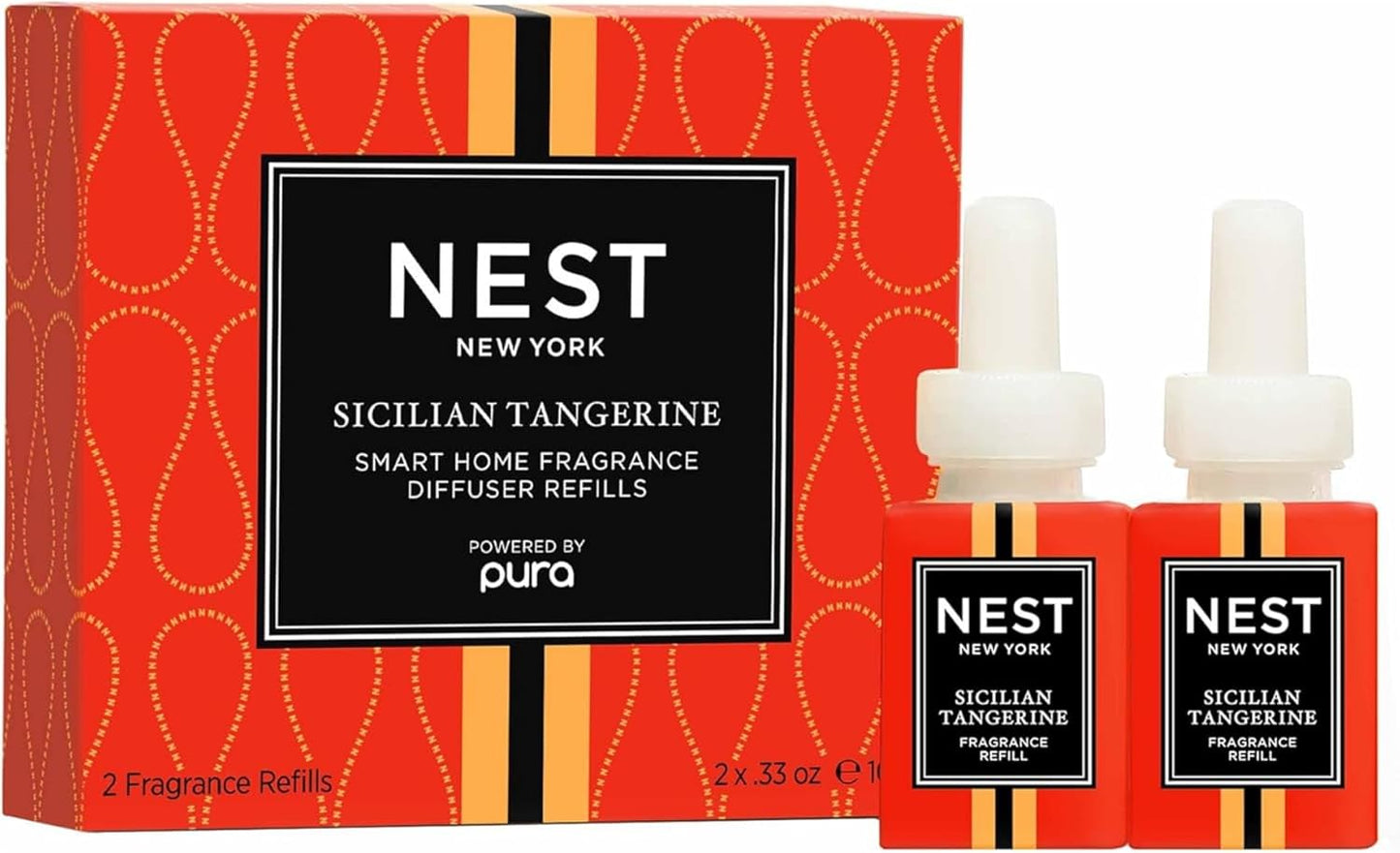 NEST New York Smart Home Fragrance Diffuser Refill Smart Vials, Bamboo - Set of 2 - Designed for NEST x Pura 3 and NEST x Pura 4 Diffusers - Cruelty Free, Vegan