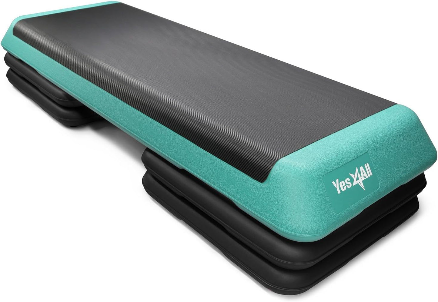 Yes4All Aerobic Exercise Step Platform, Exercise Stepper with Risers for Cardio and Strength Training, Workout Stepper for Home Gym