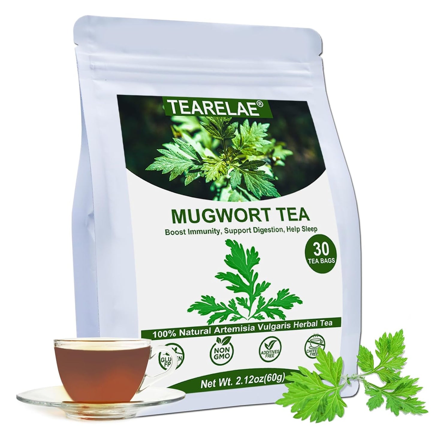 TEARELAE - Linden Tea Bags, 45 Count - Premium Natural Linden Flower & Leaf - Cut & Sifted Te de Tilo - Caffeine-free - Non-GMO - Soothing Herbal Tea for Evening Relaxation