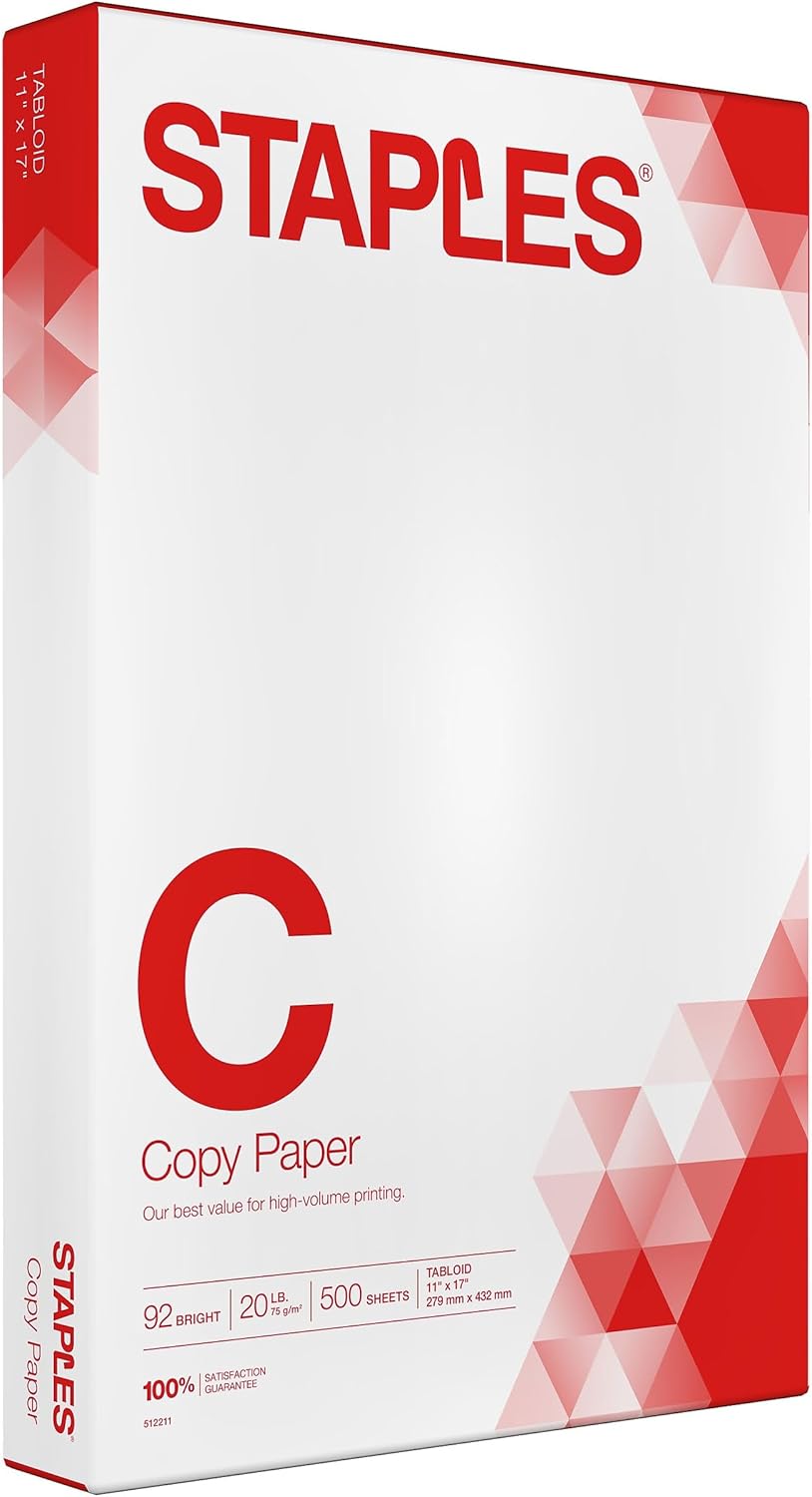 TRU RED 8.5x11 Copy Paper 20 lb. 92-Bright 5000 Sheets/Carton, For Office, School & Home