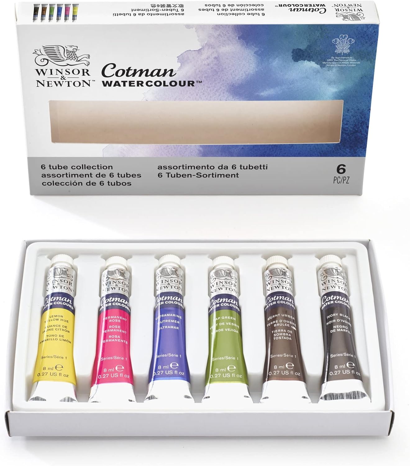 Winsor & Newton Cotman Watercolor Paint Set, 20 Colors, 5ml (0.17-oz) Tubes
