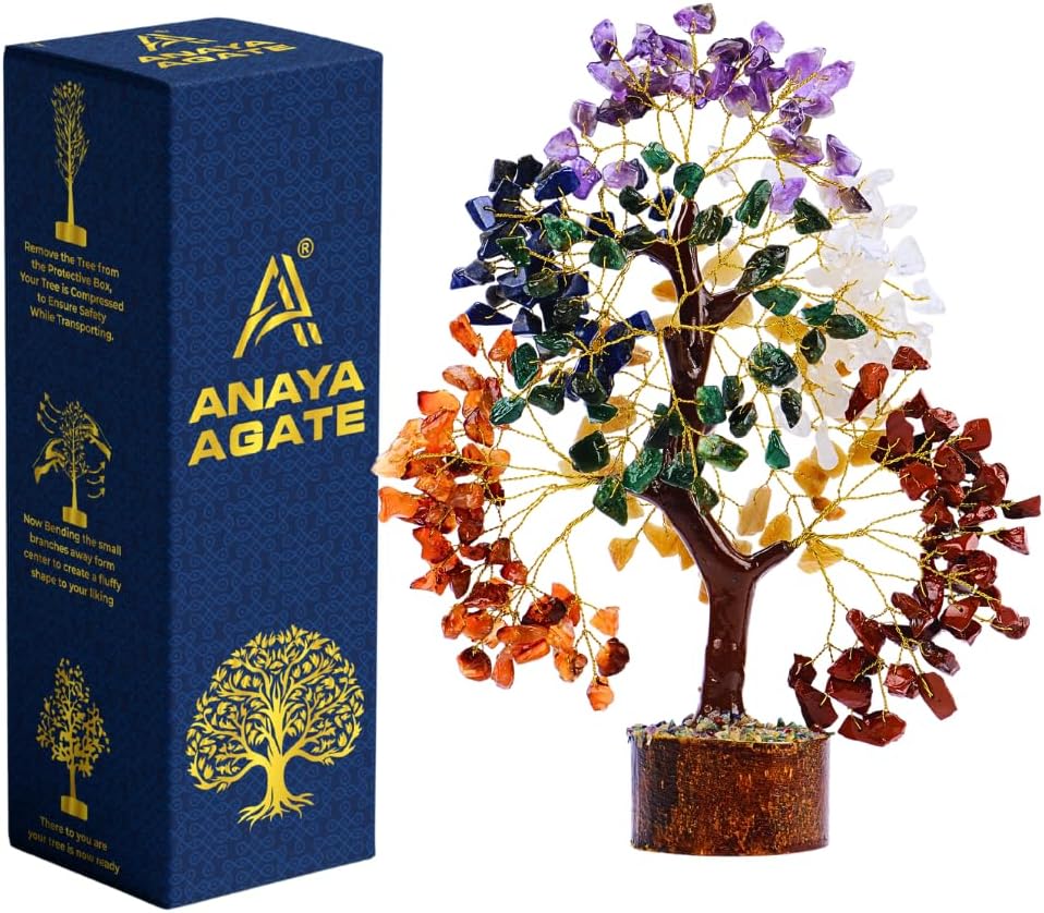 Amethyst Crystal Tree of Life - Handmade Healing Bonsai Purple Tree for Home and Office Decor, Positive Energy and Good Luck, Ideal for Christmas Decor and Birthday Gifts for Women, Men
