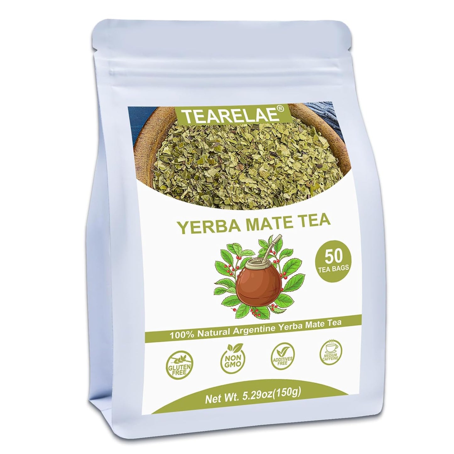 TEARELAE - Linden Tea Bags, 45 Count - Premium Natural Linden Flower & Leaf - Cut & Sifted Te de Tilo - Caffeine-free - Non-GMO - Soothing Herbal Tea for Evening Relaxation