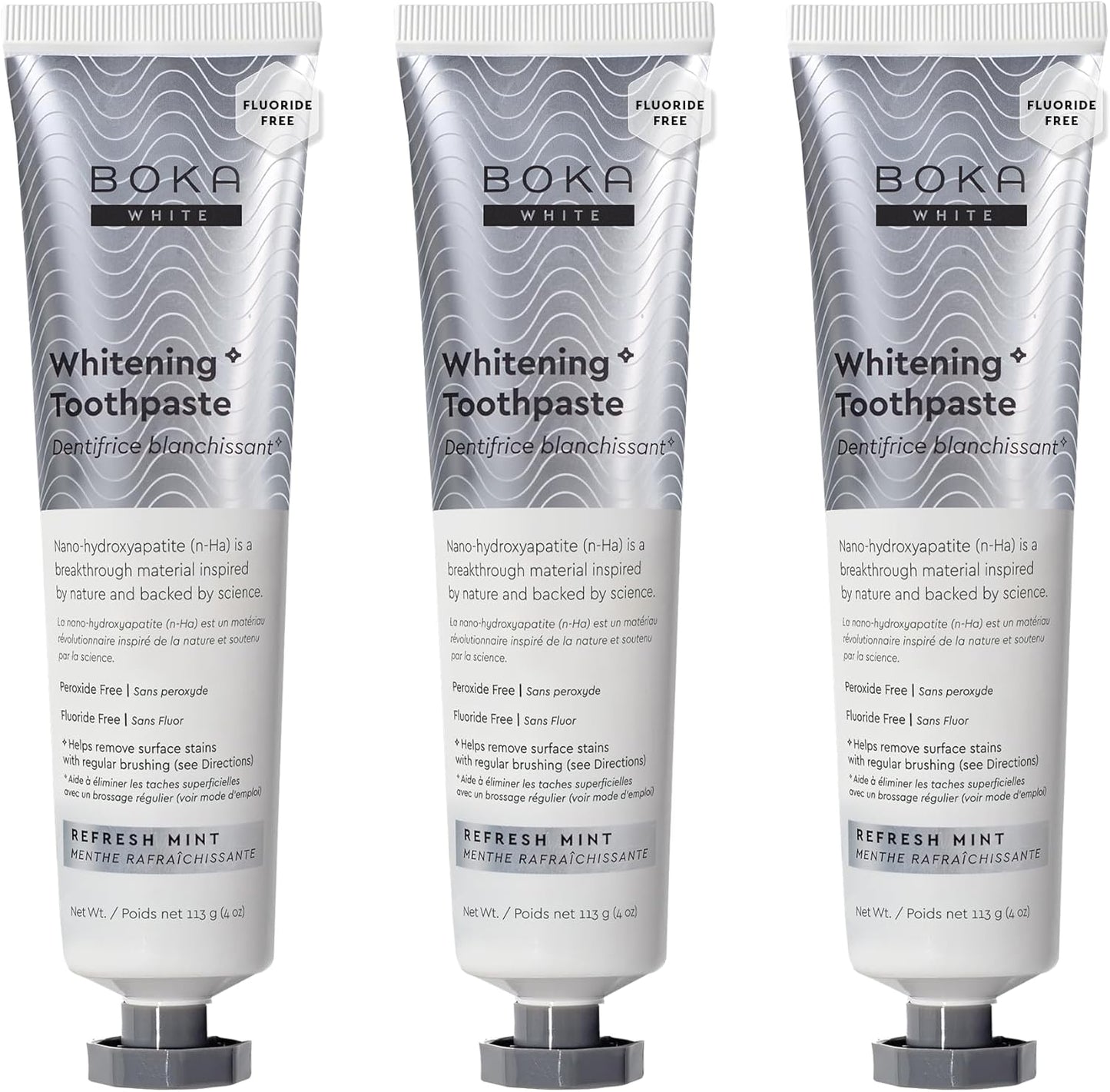 Boka Fluoride Free Toothpaste, Nano Hydroxyapatite Toothpaste, Appropriate for Sensitive Teeth - for Adult Oral Care - Ela Mint Flavor, 4 Fl Oz 1Pk US Manufactured