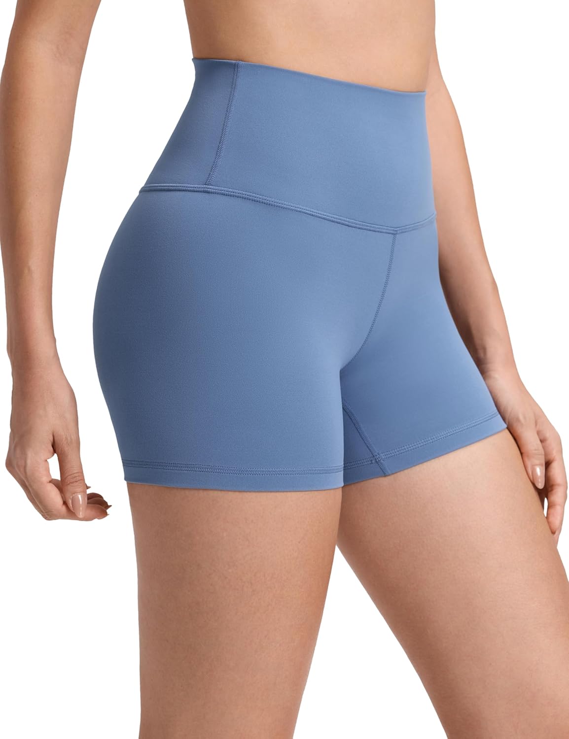 CRZ YOGA Butterluxe Biker Shorts 4'' - High Waisted Booty Workout Volleyball Yoga Womens Spandex